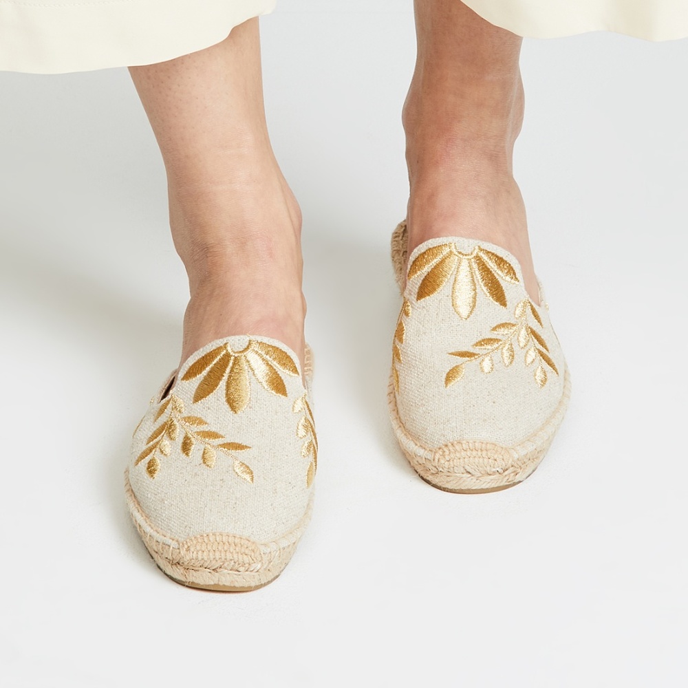 NEW Soludos Gold Leaf Mule